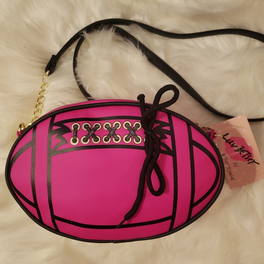 Betsey Johnson Football Purse